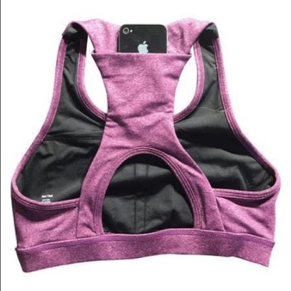 Women’s NEW sports bra with phone pocket - Picture 1 of 8